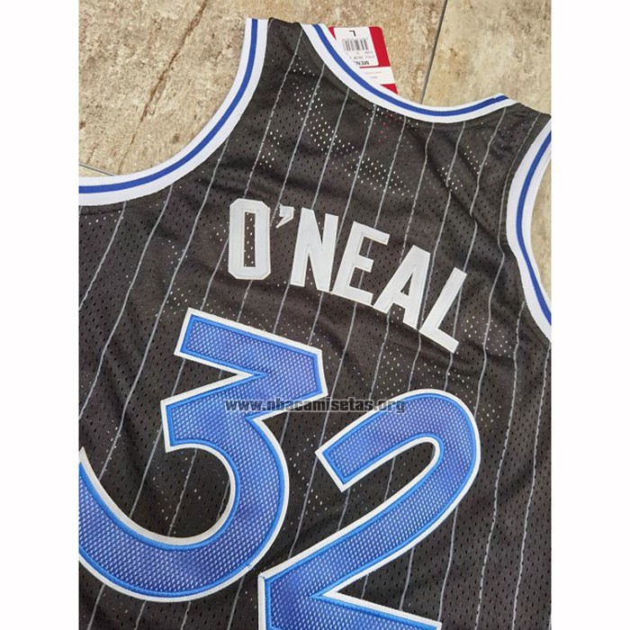 Camiseta Orlando Magic Shaquille O'Neal NO 32 Mitchell & Ness 1994-95 Negro